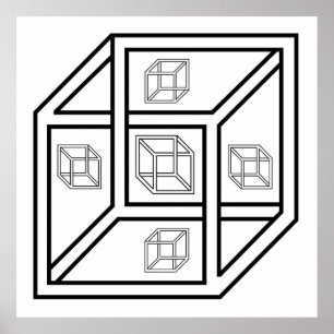 Póster Cubo Impossivel
