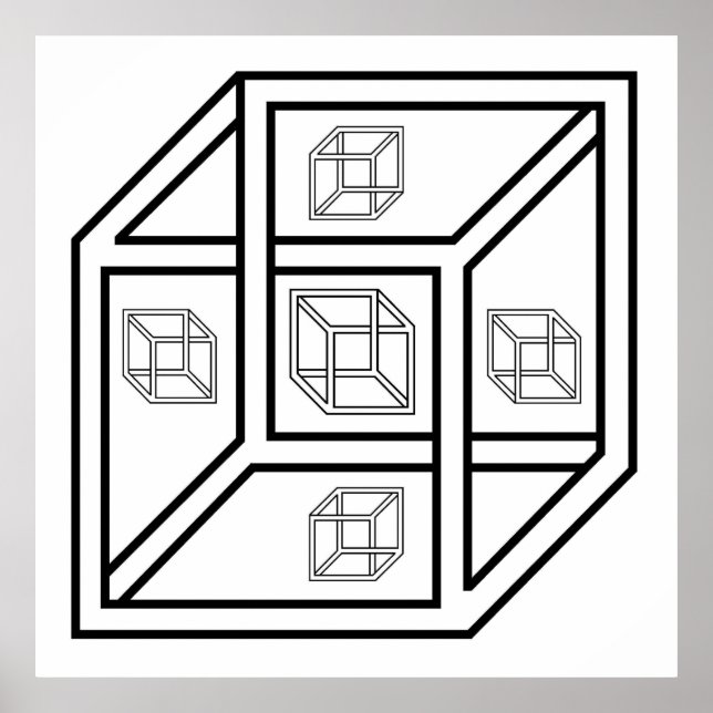 Póster Cubo Impossivel (Frente)