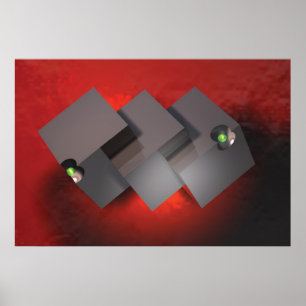 Póster cubos
