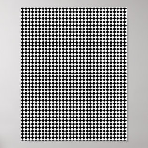 Poster Cubos abstrato preto e branco listrados