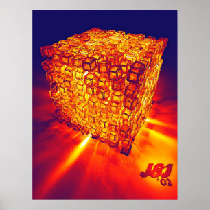 Póster cubos impetuosos
