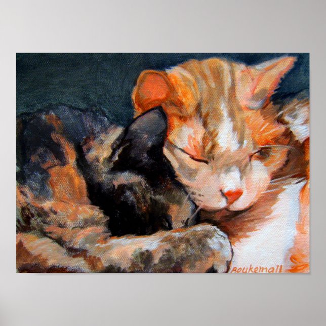 Póster Cudddles Kittens Calico e Tan (Frente)