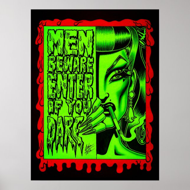 Poster Cuidado! (Frente)