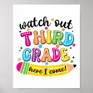 Poster Cuidado 3ª Série Aqui Vou Eu Primeiro Dia de Volta