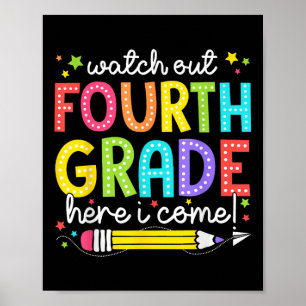 Poster Cuidado 4ª Série Aqui Vou Eu De Volta à Escola 