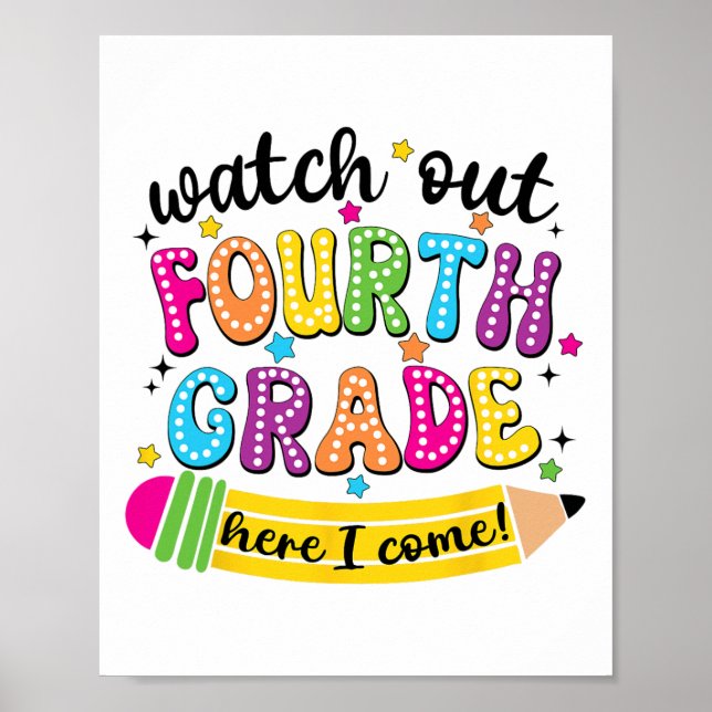Poster Cuidado 4ª Série Aqui Vou Eu Primeiro Dia de Volta (Frente)