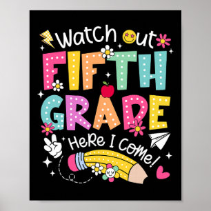 Poster Cuidado 5º Ano Aqui Vou Eu 5º Ano Volta às Aulas