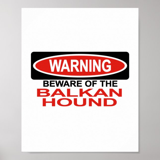 Poster Cuidado Com A Caça Dos Balcãs (Frente)