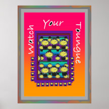 Cuidado com a língua púrpura