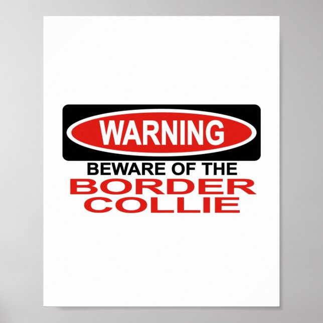 Póster Cuidado Com O Bordo Collie (Frente)