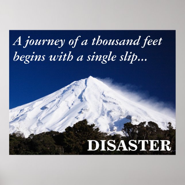 Póster Cuidado com o degrau: o primeiro é um doozy (L) (Frente)