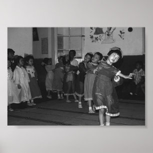 Poster Cuidado infantil Vintage China Xangai