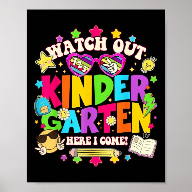 Poster Cuidado Jardim de Infância Aqui Vou Eu Kinder Volt (Frente)