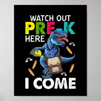 Poster Cuidado, Pré-k, Eu Vim