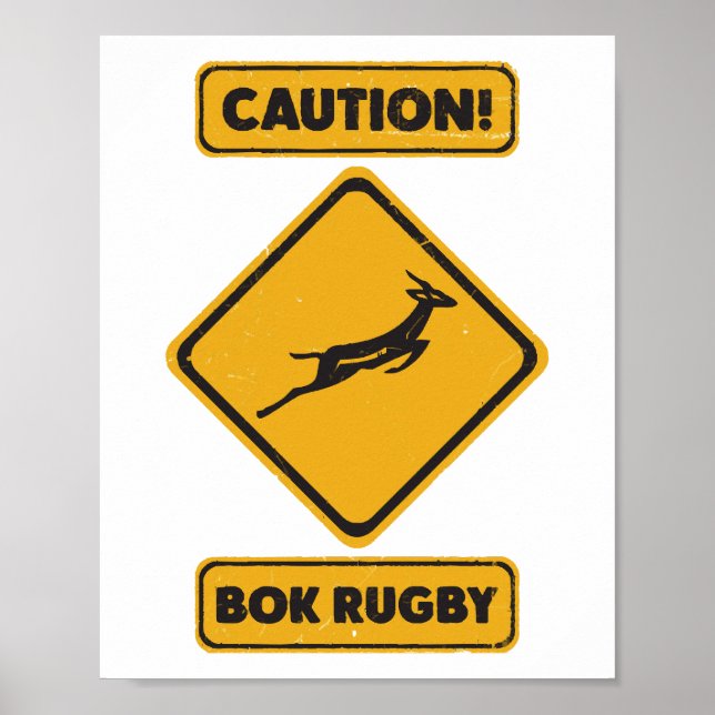 Poster Cuidado - SpringBoks Atravessando (Frente)