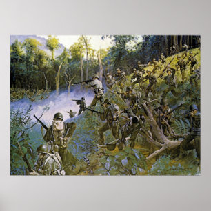 Póster Cuidado toma Bushmaster com Bolo