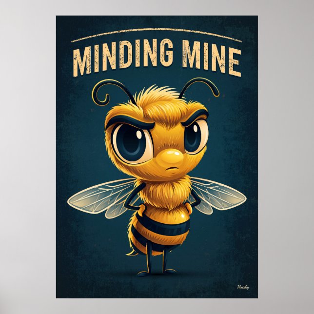 Poster Cuidando da Minha Abelha – Arte de Personagem de D (Frente)