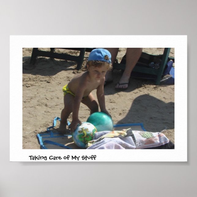 Poster Cuidando de minhas coisas (Frente)