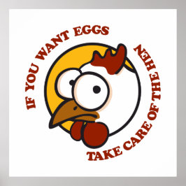 Poster Cuidar da galinha 1