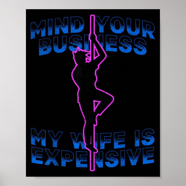 Poster Cuide da sua vida minha mulher é cara engraçado  (Frente)