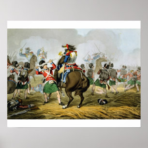 Poster Cuirassiers franceses na Batalha de Waterloo, Char