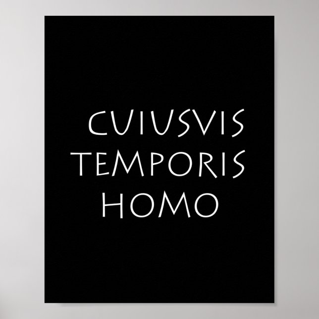Poster Cuiusvis temporis homo (Frente)