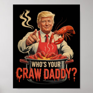 Poster Cujo Crawaddy Grawfish Engraçado Cajun ferra Seaf