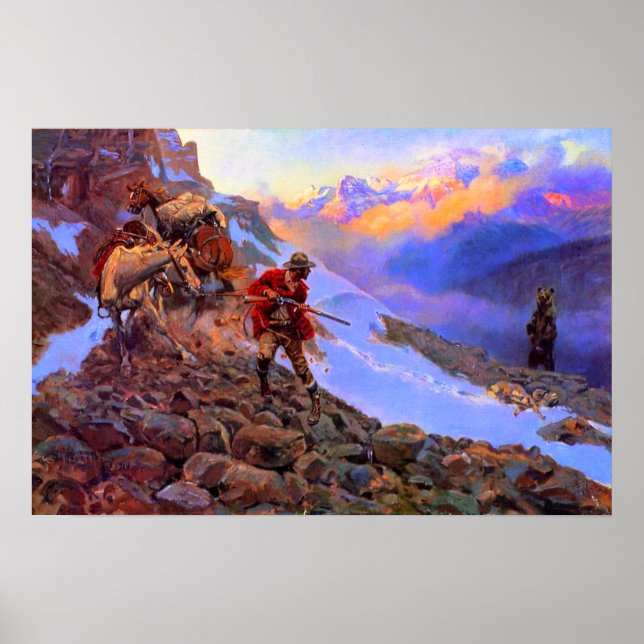 Poster Cujo Homem de Carne vs Grizzly Charles Marion Russ (Frente)