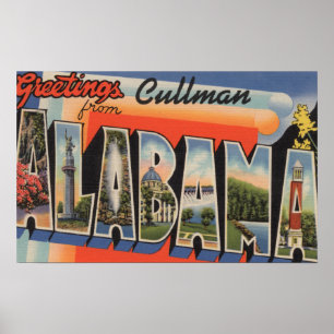 Póster Cullman, Alabama - grandes cenas da letra