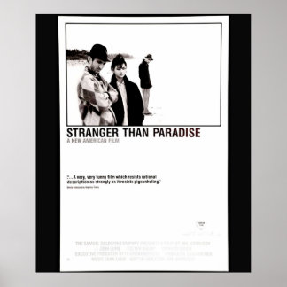 Poster Cult Comedy Stranger than Paradise por American Au