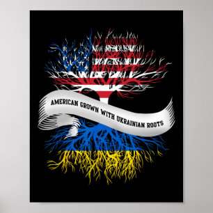 Poster Cultivado Americano Com Raízes Ucranianas Camiseta
