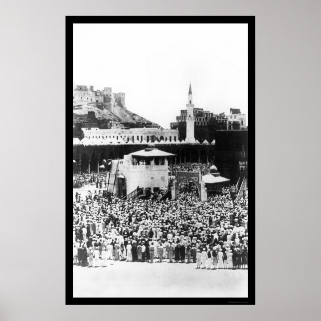 Poster Culto de Moslem na Arábia Meca em 1885 (Frente)