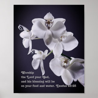 Poster "Culto Senhor Seu Deus" Êxodo 23:25 Profeto