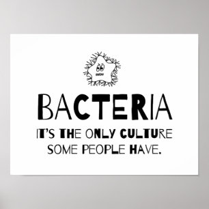 Poster Cultura das bactérias