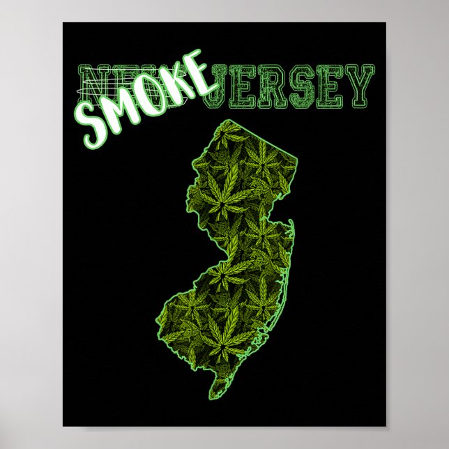 Poster Cultura de Erva Daninha de Nova Jersey Engraçada  (Frente)