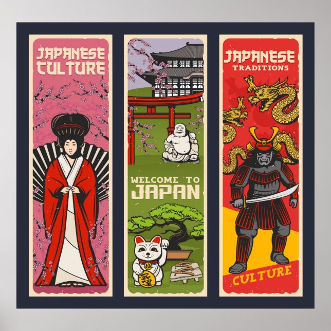 Poster Cultura japonesa (Frente)