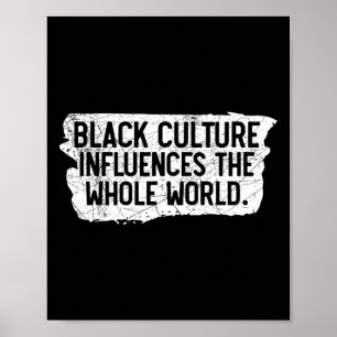 Poster Cultura Negra Influencia Todo o Mundo História Neg