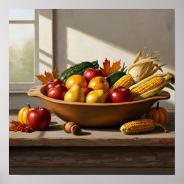 Poster Culturas agrícolas abundantes