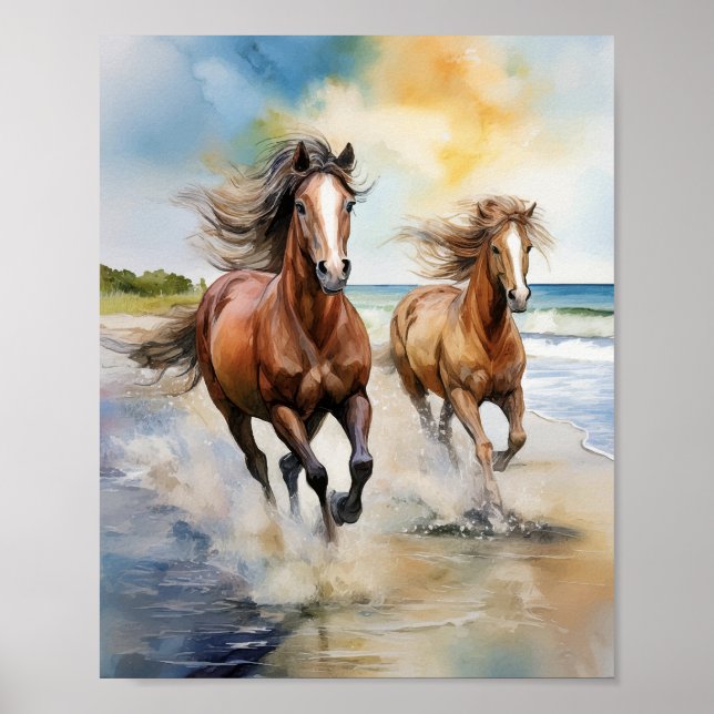 Poster Cumberland Island National Park Hors Watercolor (Frente)