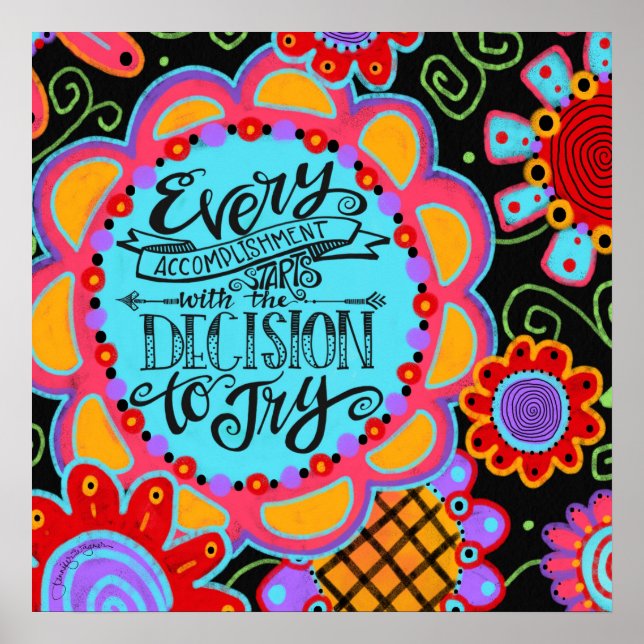 Poster Cumprimento brilhante e alegre (Frente)