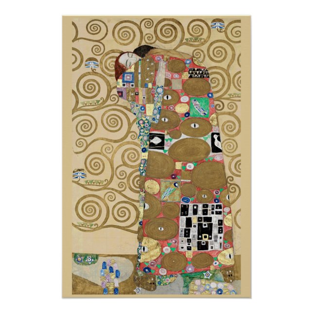 Póster Cumprimento, Gustav Klimt (Frente)