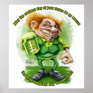 Poster Cumprimento irlandês para o dia de Patricks do