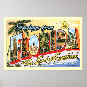 Póster Cumprimentos de Florida