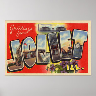 Póster Cumprimentos de Joliet Illinois