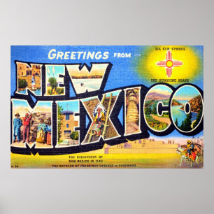 Póster Cumprimentos de New mexico