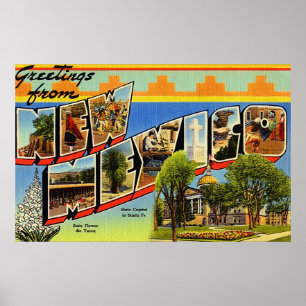 Poster Cumprimentos de New mexico