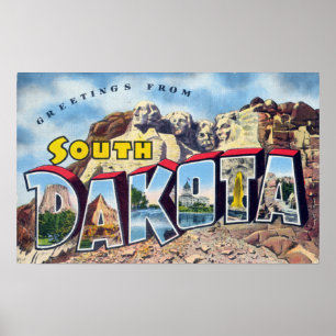 Poster Cumprimentos de South Dakota