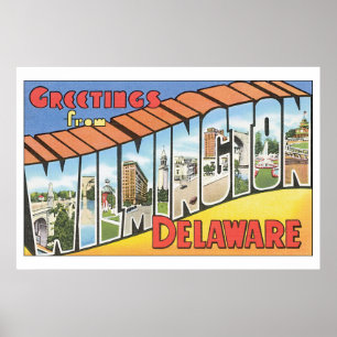 Poster Cumprimentos do viagem de Wilmington