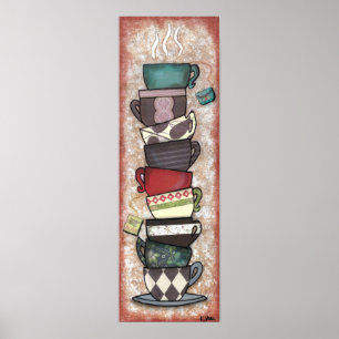Poster Cupapaloza - Mugs De Café, Copas De Chá - Arte Ori