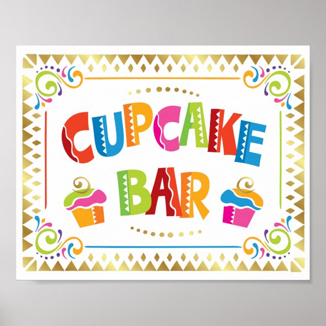 Poster CUPCAKE - BAR - Sinal do Partido Fiesta (Frente)